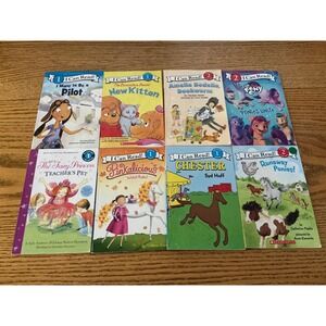 I Can Read! Level 1 and 2 Early Reader Books Lot of 8 Pilot Kitten 
 Ponies